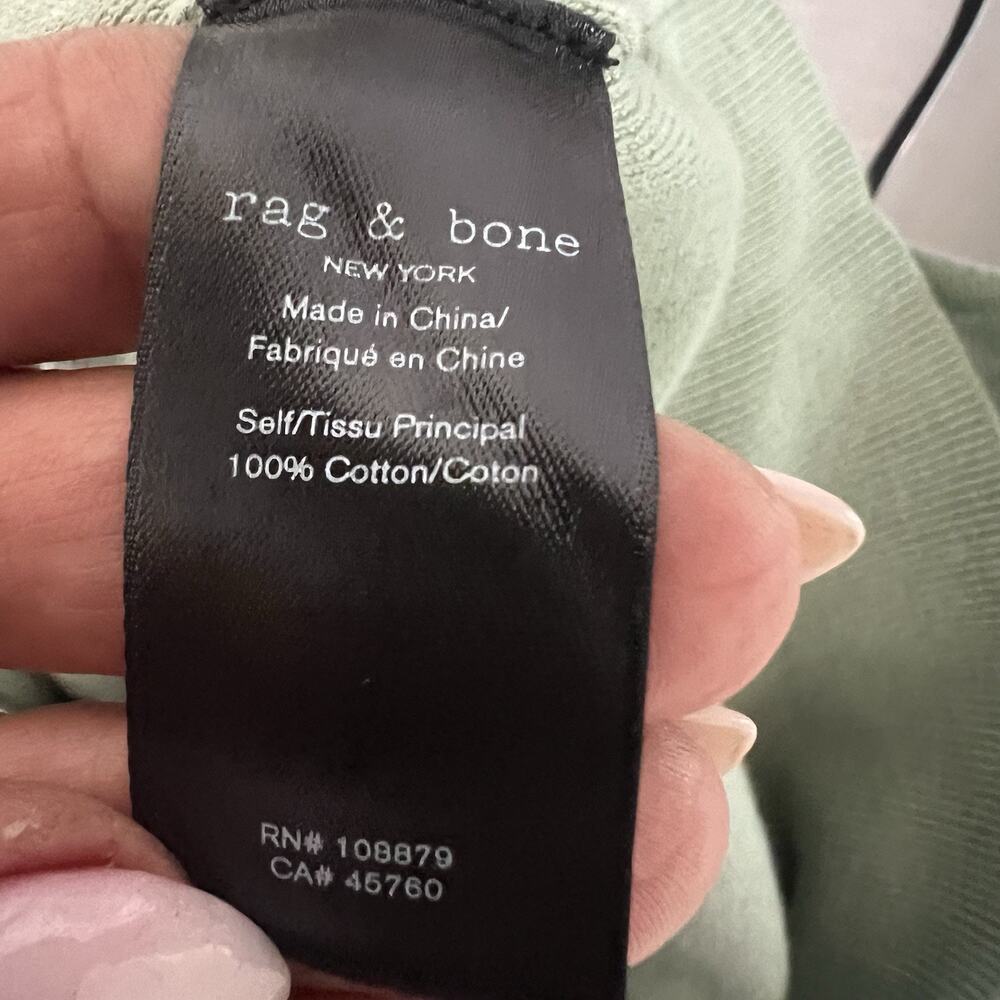 Rag & Bone Women’s Crewneck Lightweight Sweater In Pistachio Long Sleeve Minimal - Picture 9 of 11